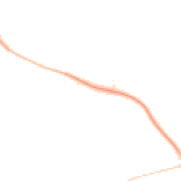Night-time road noise heatmap for CH48 1LH