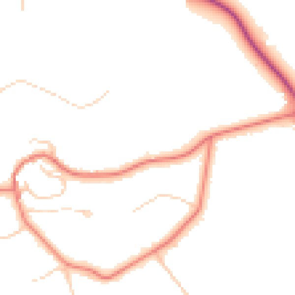 Daytime road noise heatmap for CH48 1LP