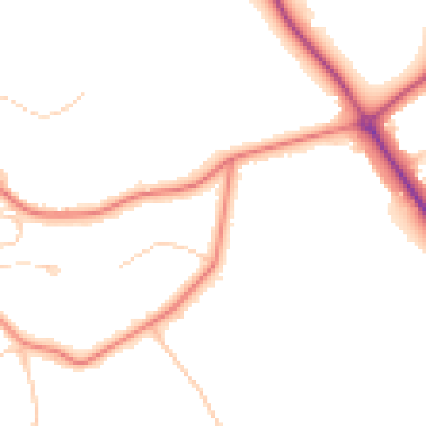 Daytime road noise heatmap for CH48 1LR