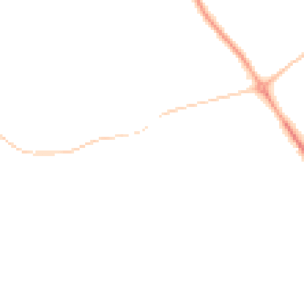 Night-time road noise heatmap for CH48 1LR