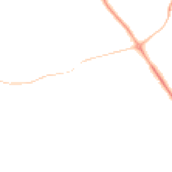 Night-time road noise heatmap for CH48 1LT