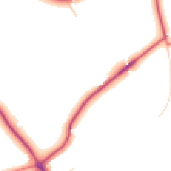 Daytime road noise heatmap for CH48 1NF