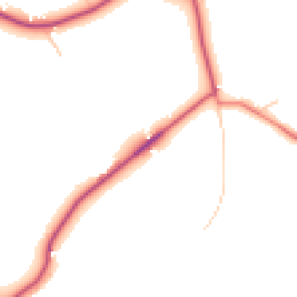 Daytime road noise heatmap for CH48 1NG