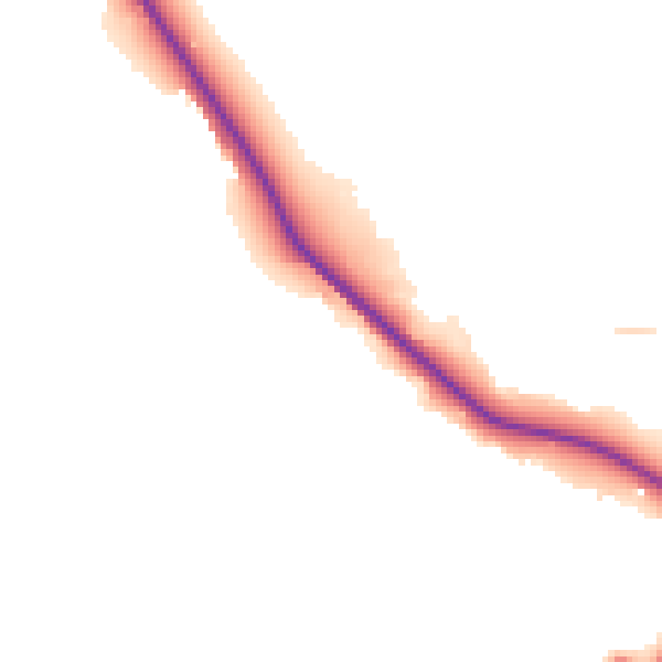 Daytime road noise heatmap for CH48 1PD
