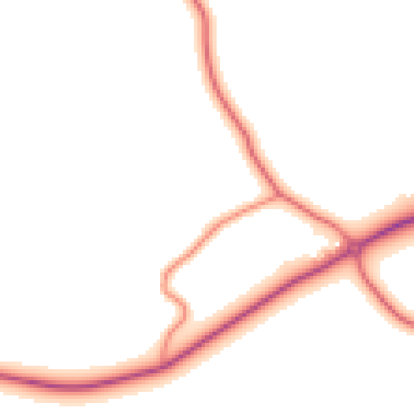 Daytime road noise heatmap for CH48 1PN