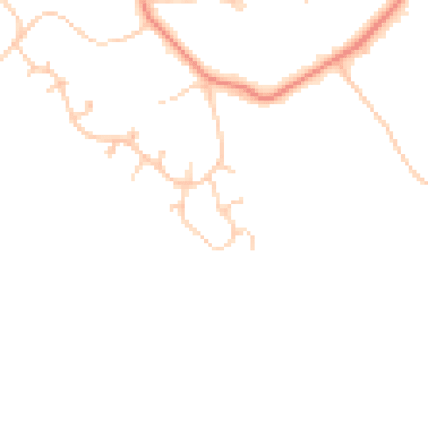 Daytime road noise heatmap for CH48 1QT
