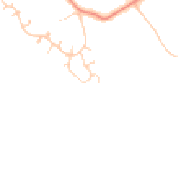 Daytime road noise heatmap for CH48 1QX