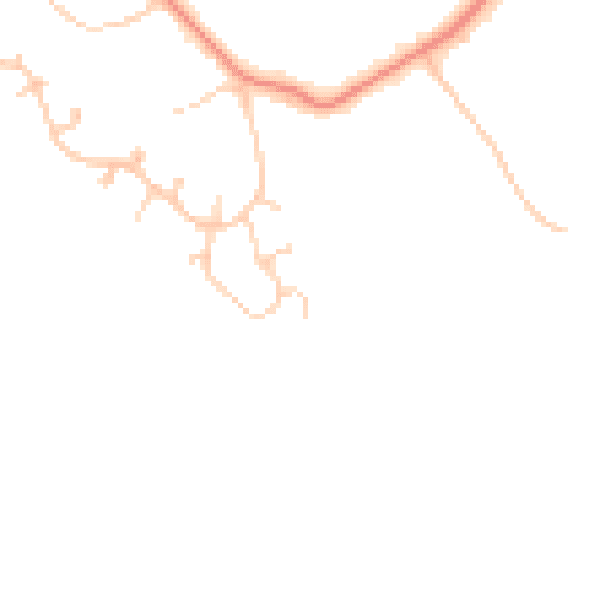 Daytime road noise heatmap for CH48 1QZ