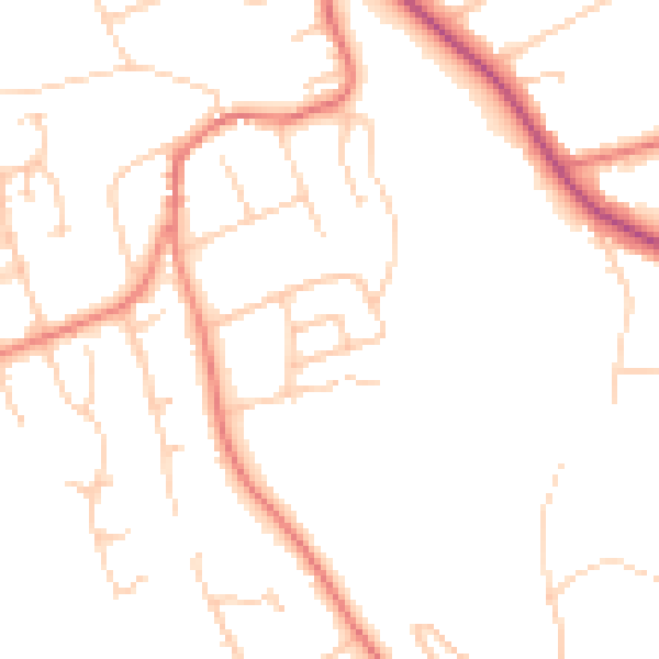 Daytime road noise heatmap for CH48 2HR