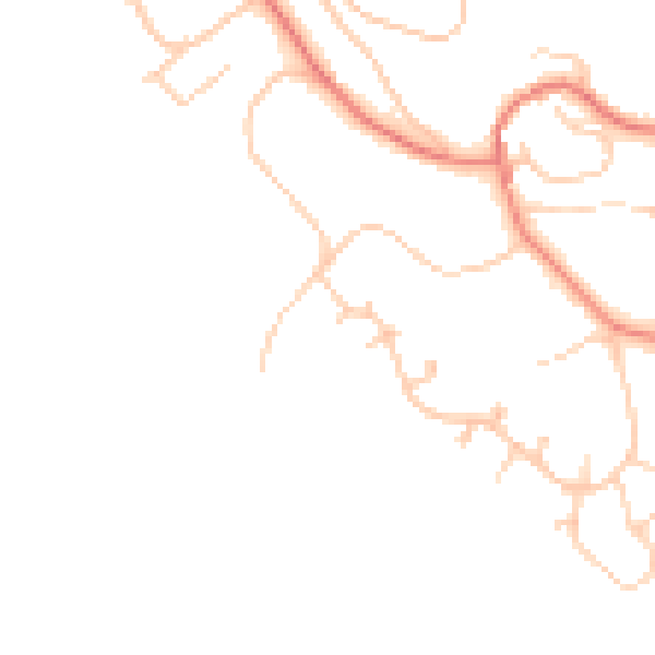 Daytime road noise heatmap for CH48 2JX