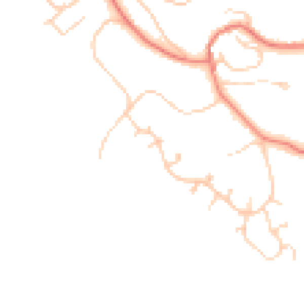 Daytime road noise heatmap for CH48 2JY