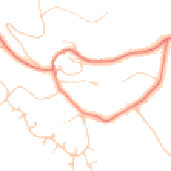 Daytime road noise heatmap for CH48 2LD