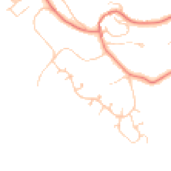 Daytime road noise heatmap for CH48 2LF
