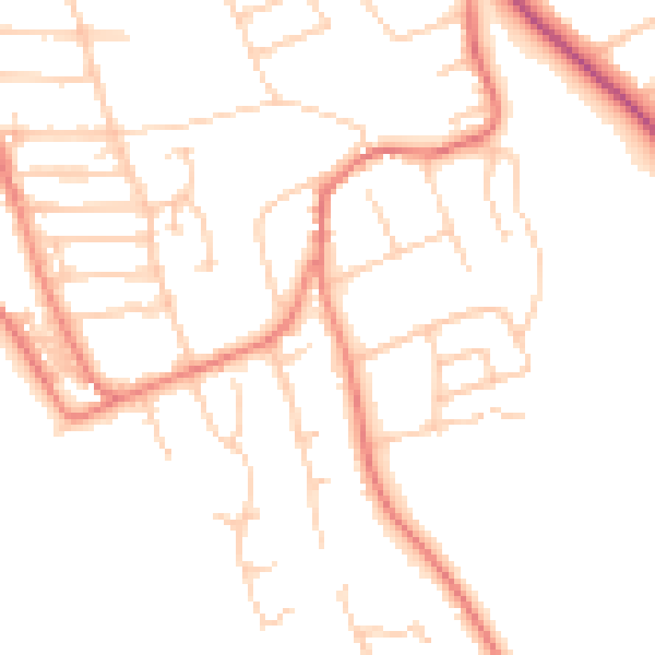 Daytime road noise heatmap for CH48 2LG