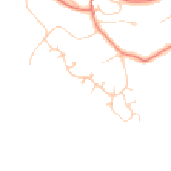 Daytime road noise heatmap for CH48 2LL