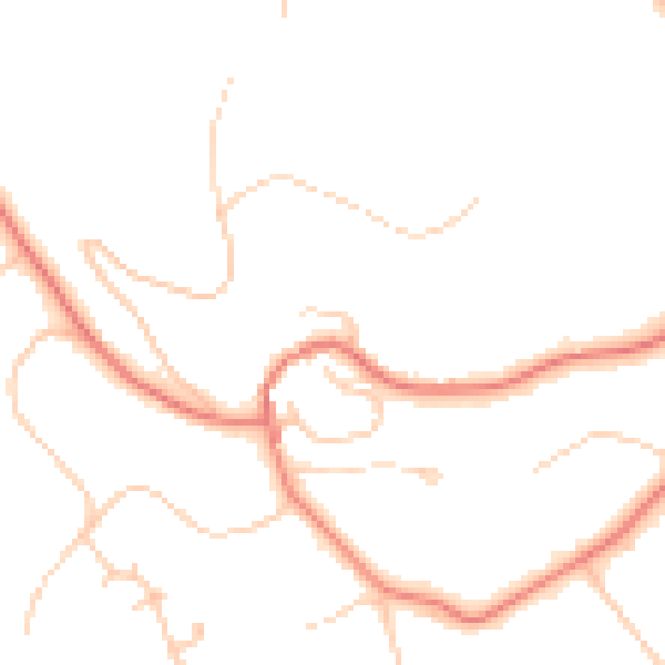 Daytime road noise heatmap for CH48 2LT