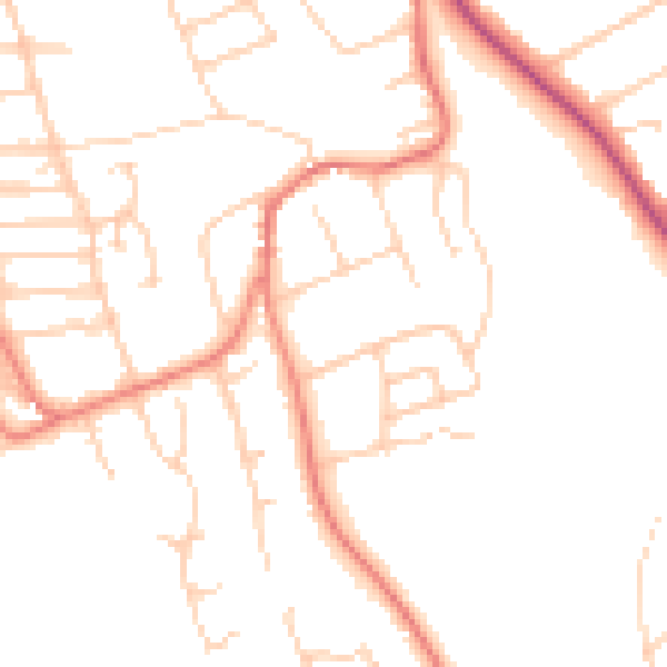 Daytime road noise heatmap for CH48 2NF