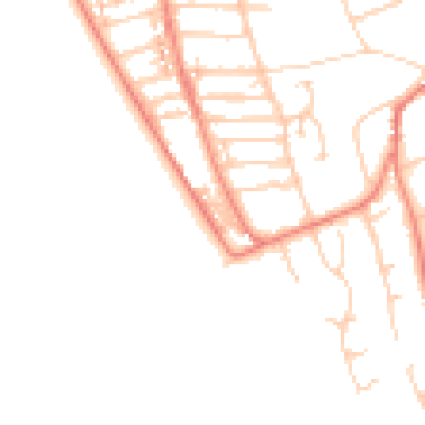 Daytime road noise heatmap for CH48 3JU