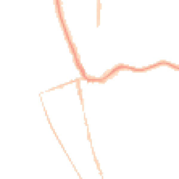 Night-time road noise heatmap for CH48 4DA