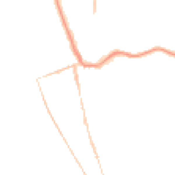 Night-time road noise heatmap for CH48 4DB