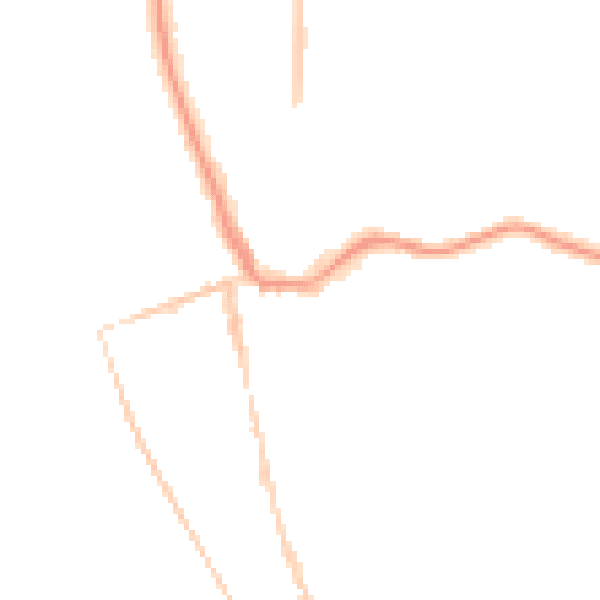 Night-time road noise heatmap for CH48 4DD