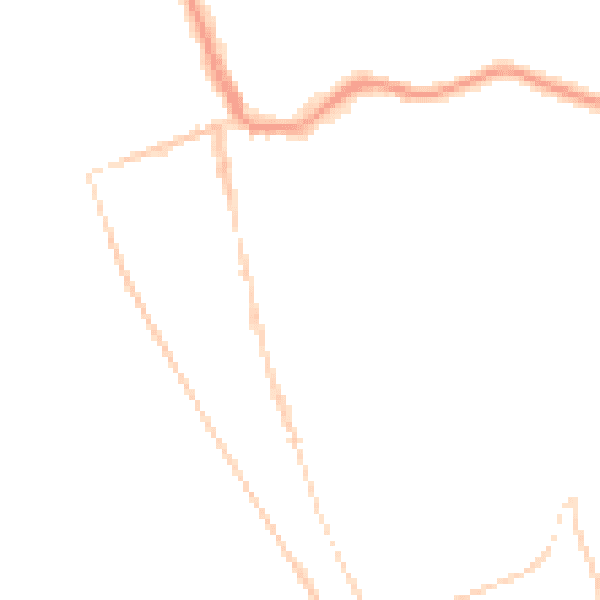 Night-time road noise heatmap for CH48 4DS