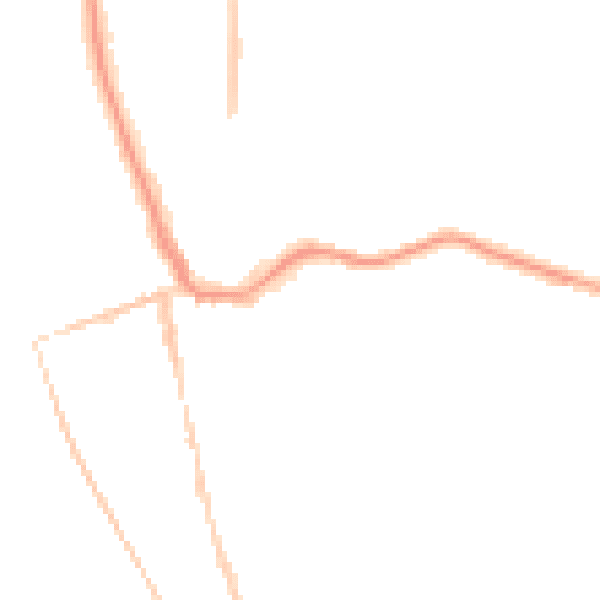 Night-time road noise heatmap for CH48 4DX