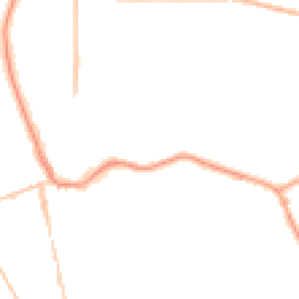 Night-time road noise heatmap for CH48 4ER