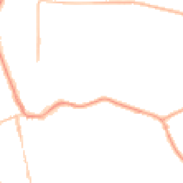 Night-time road noise heatmap for CH48 4EU