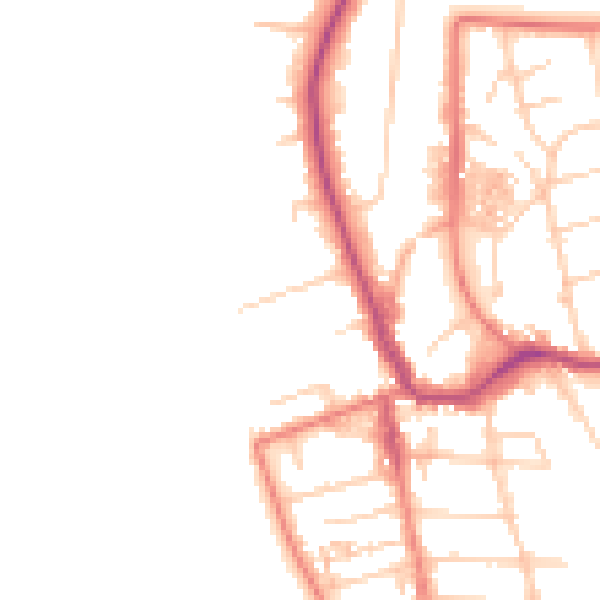 Daytime road noise heatmap for CH48 5DG