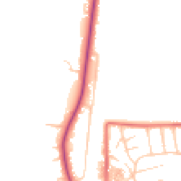 Daytime road noise heatmap for CH48 5DR