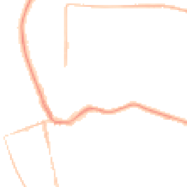 Night-time road noise heatmap for CH48 5DX