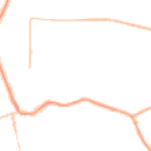 Night-time road noise heatmap for CH48 5DZ