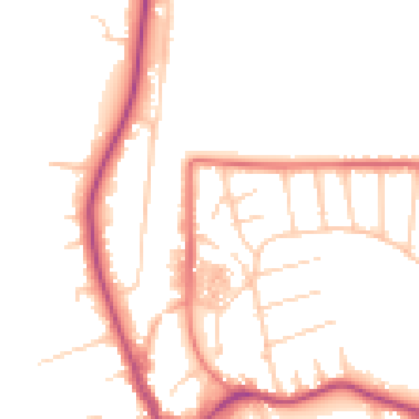 Daytime road noise heatmap for CH48 5ER