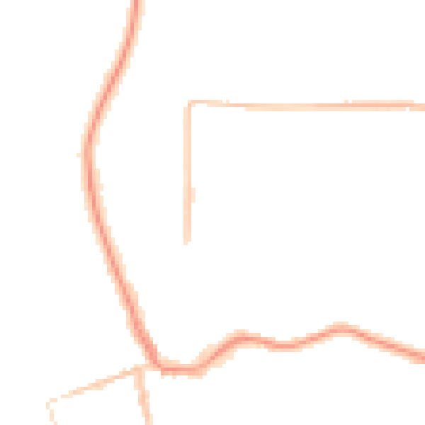 Night-time road noise heatmap for CH48 5ES