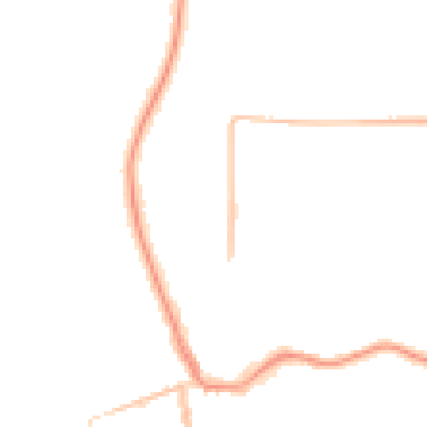 Night-time road noise heatmap for CH48 5HA