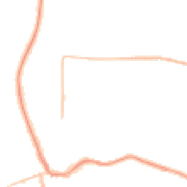 Night-time road noise heatmap for CH48 5HH