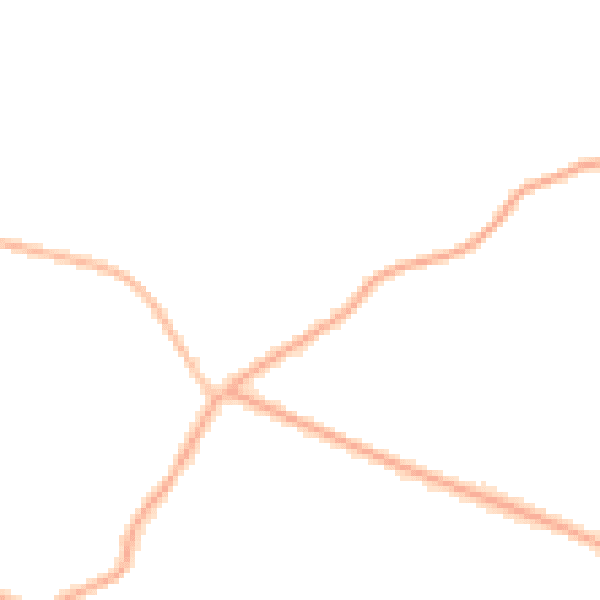 Night-time road noise heatmap for CH48 6AB