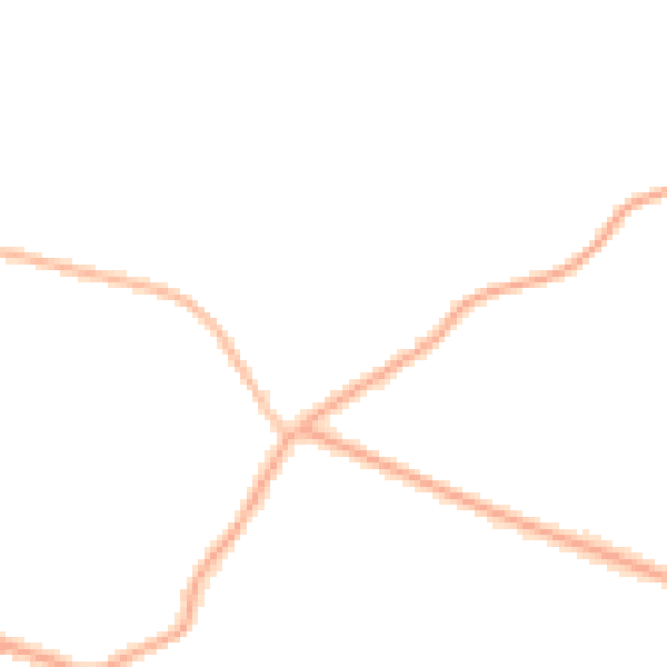 Night-time road noise heatmap for CH48 6DN