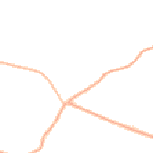 Night-time road noise heatmap for CH48 6DQ