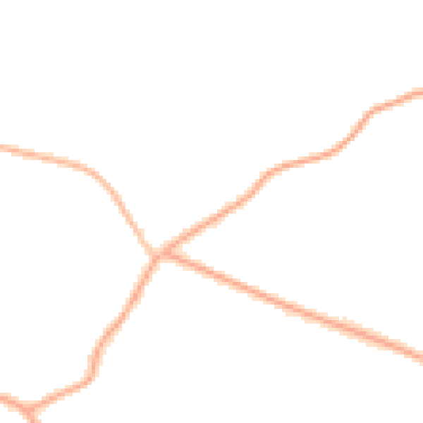 Night-time road noise heatmap for CH48 6DR