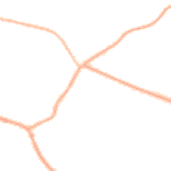 Night-time road noise heatmap for CH48 6ED