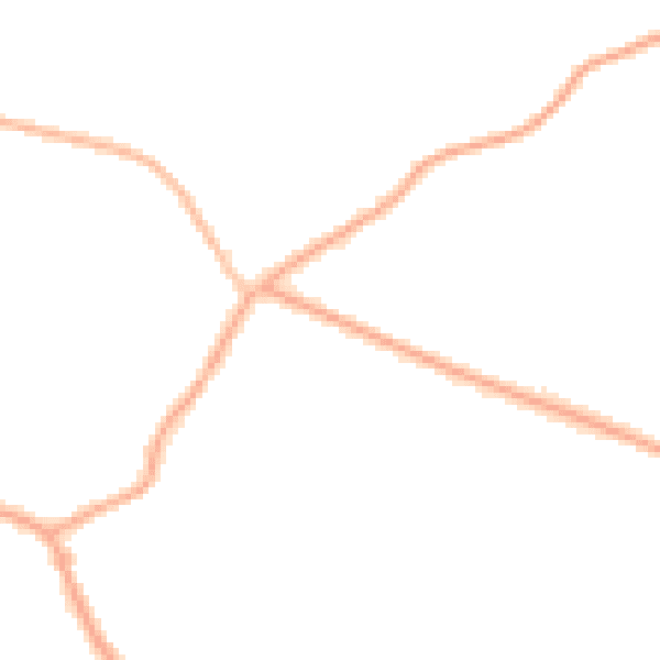Night-time road noise heatmap for CH48 6EE