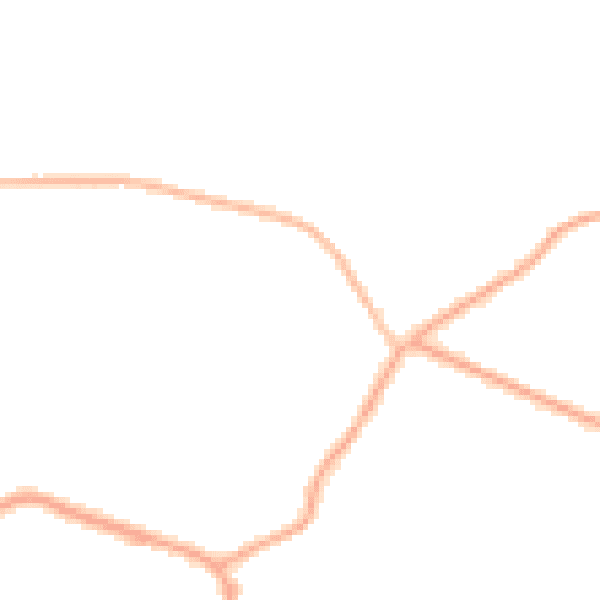 Night-time road noise heatmap for CH48 6EJ
