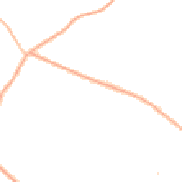 Night-time road noise heatmap for CH48 6EL