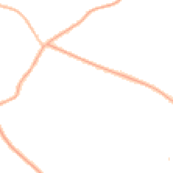 Night-time road noise heatmap for CH48 6ES