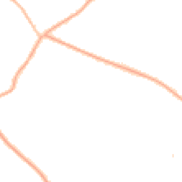 Night-time road noise heatmap for CH48 6ET
