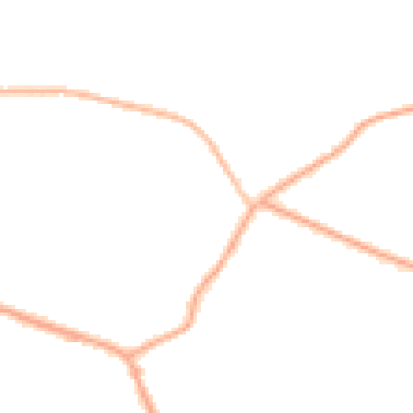 Night-time road noise heatmap for CH48 6HD