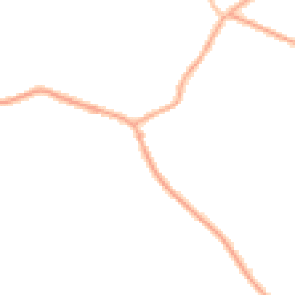 Night-time road noise heatmap for CH48 7EA