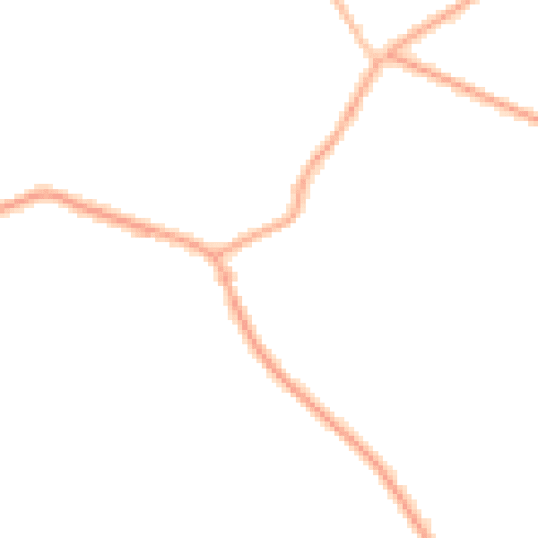 Night-time road noise heatmap for CH48 7EJ